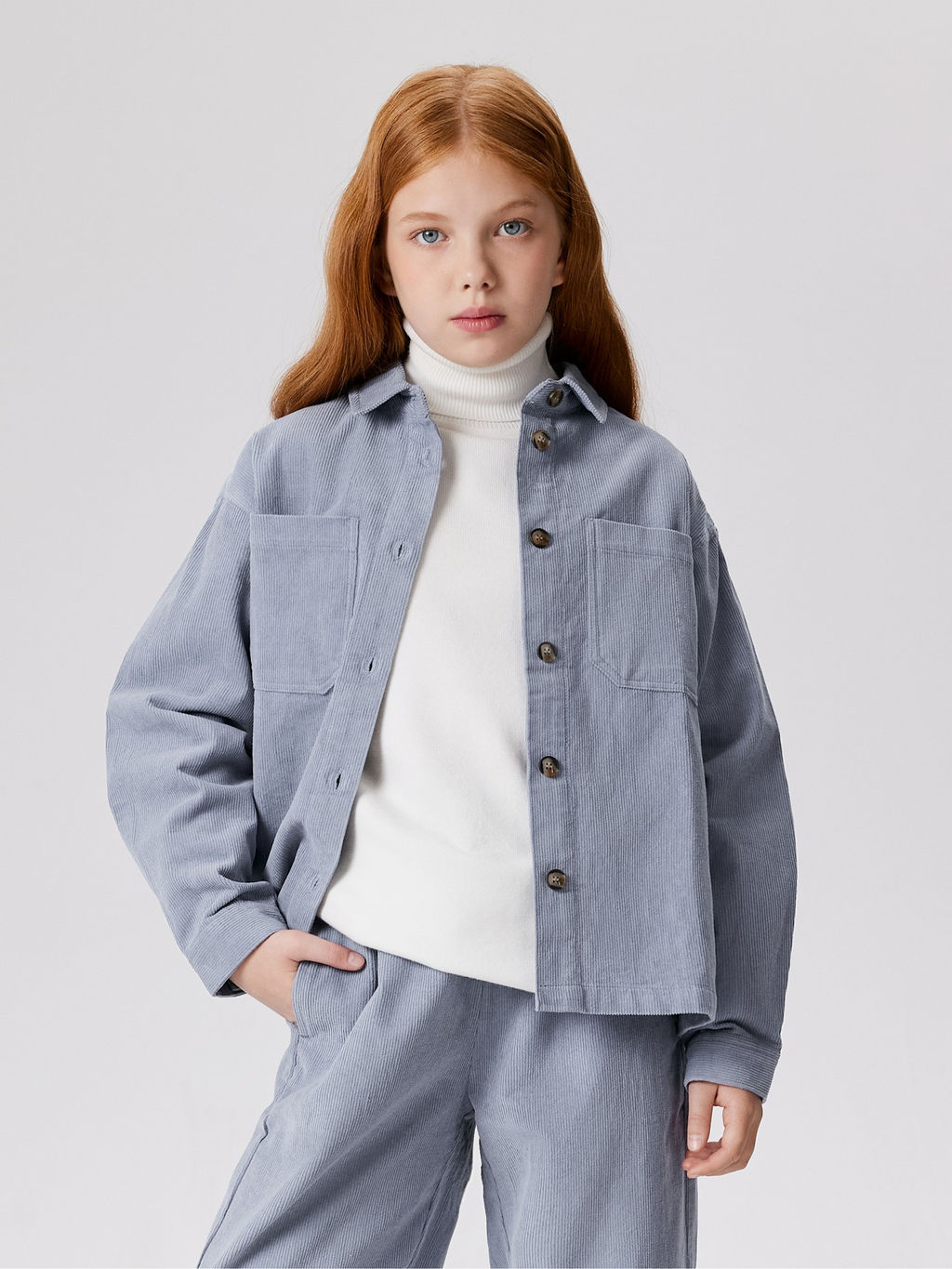 ACOOLA / Куртка детская для девочек Eden серо-голубой