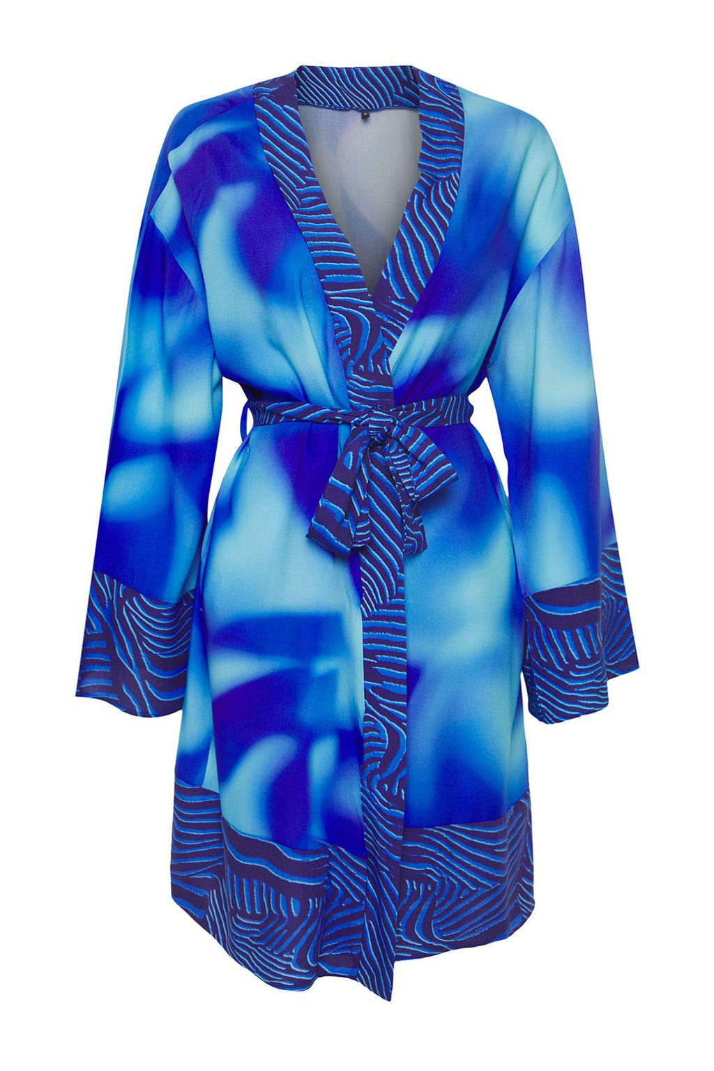Batik Desenli Maxi Dokuma Desen Bloklu Plaj Kimono&Kaftan TBESS25KM00009 - Trendyolmilla фото 5