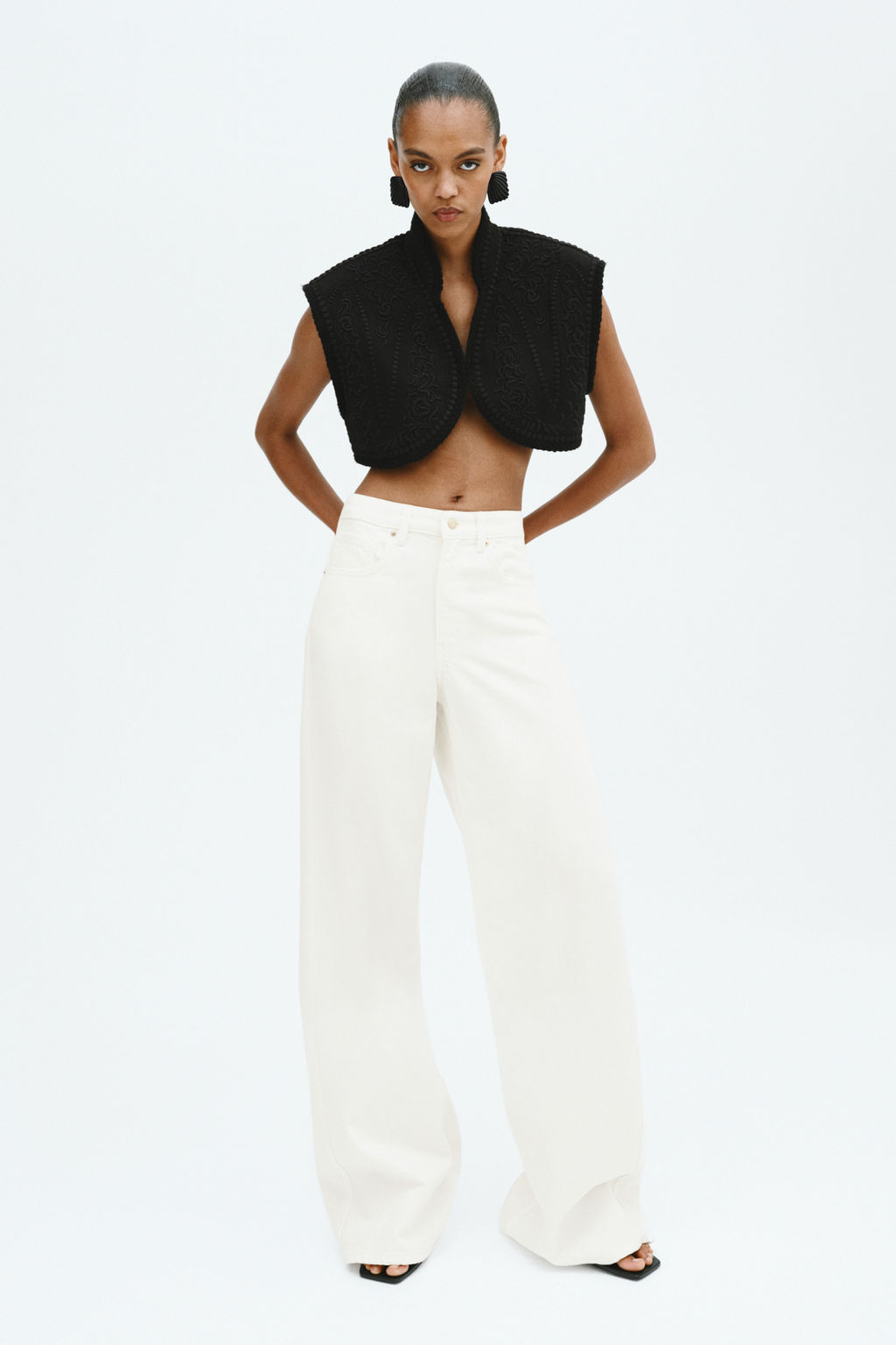 Wide High Waist Jeans - H&m фото 2