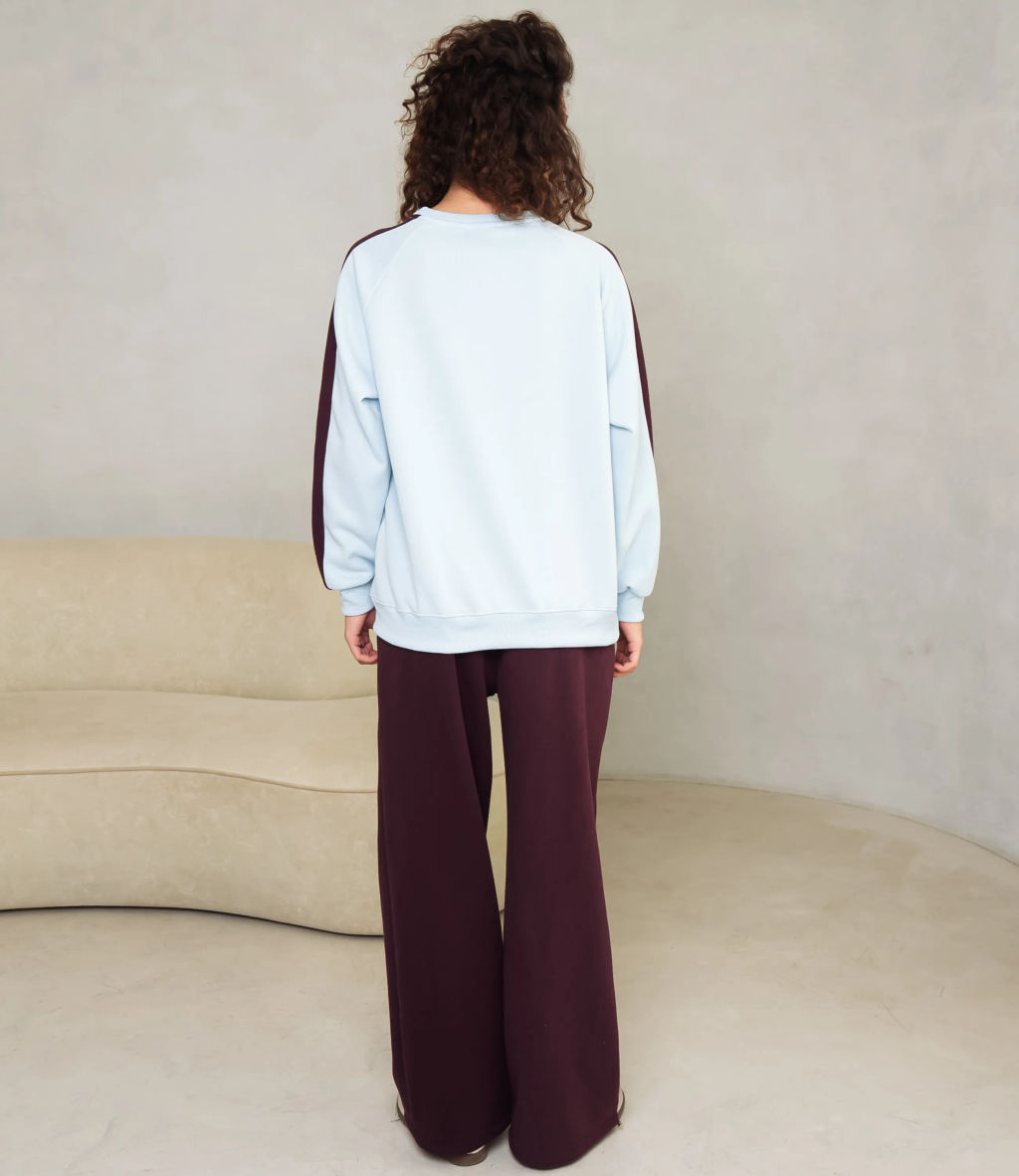 Спортивный костюм #КТ333 (4), голубой, шоколадный - Dommod фото 3