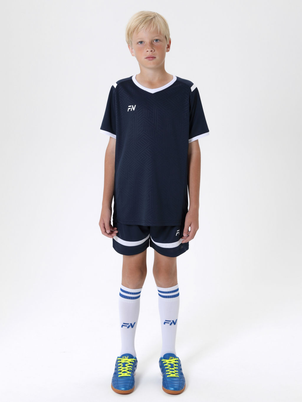 Детская футбольная форма FN Spirit Kid (Dark blue/White)