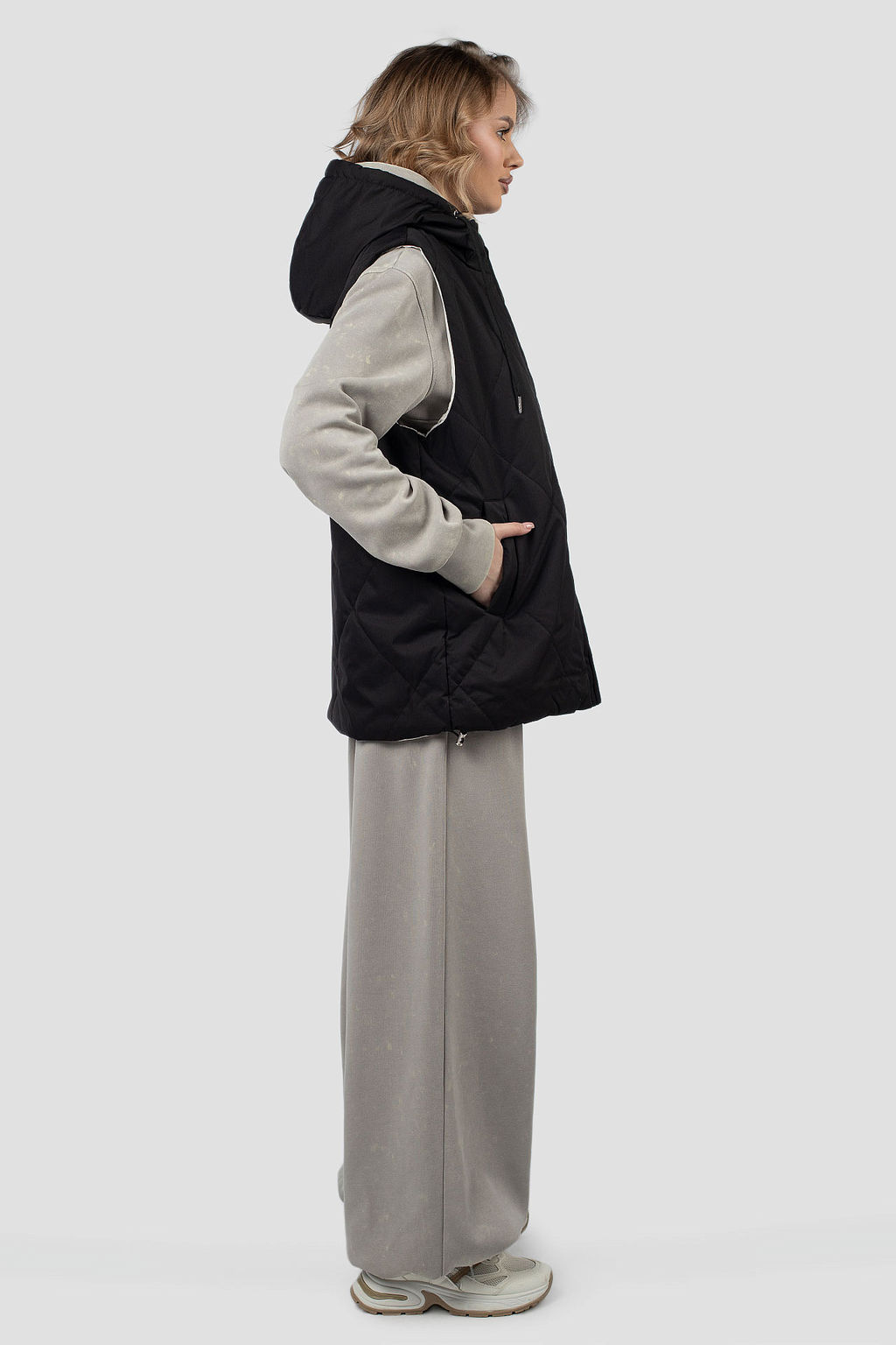 Куртка жилет двусторонняя демисезонная (синтепон 100) - El podio фото 6