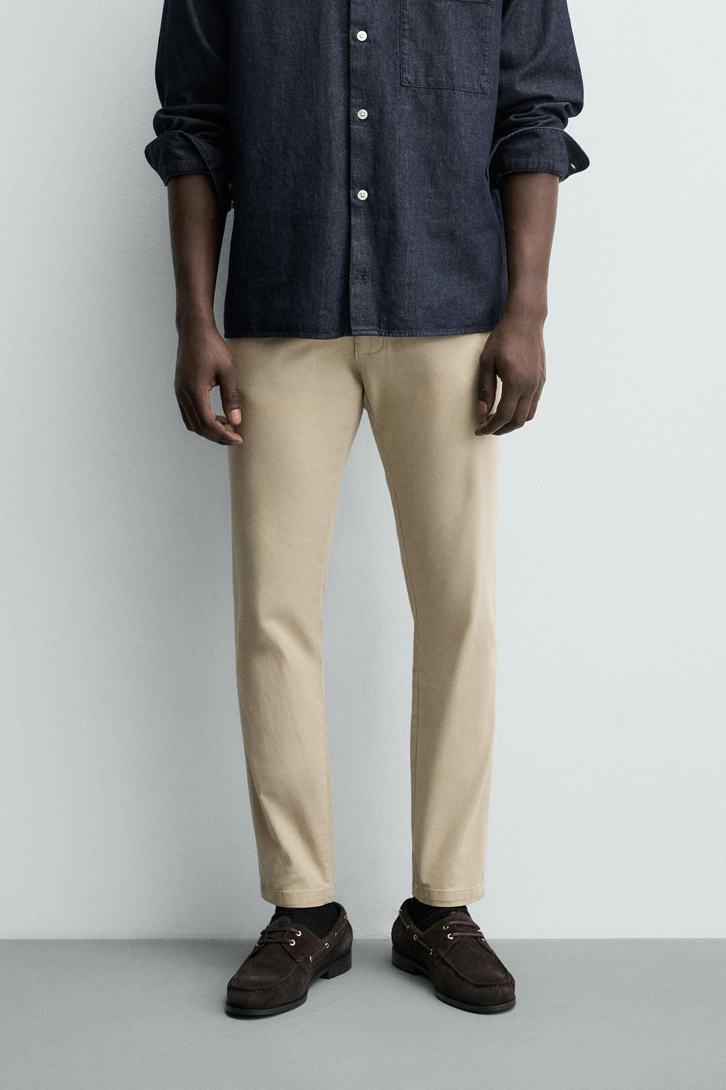 PANTAL?N CHINO SKINNY FIT / Beige - Zara фото 10