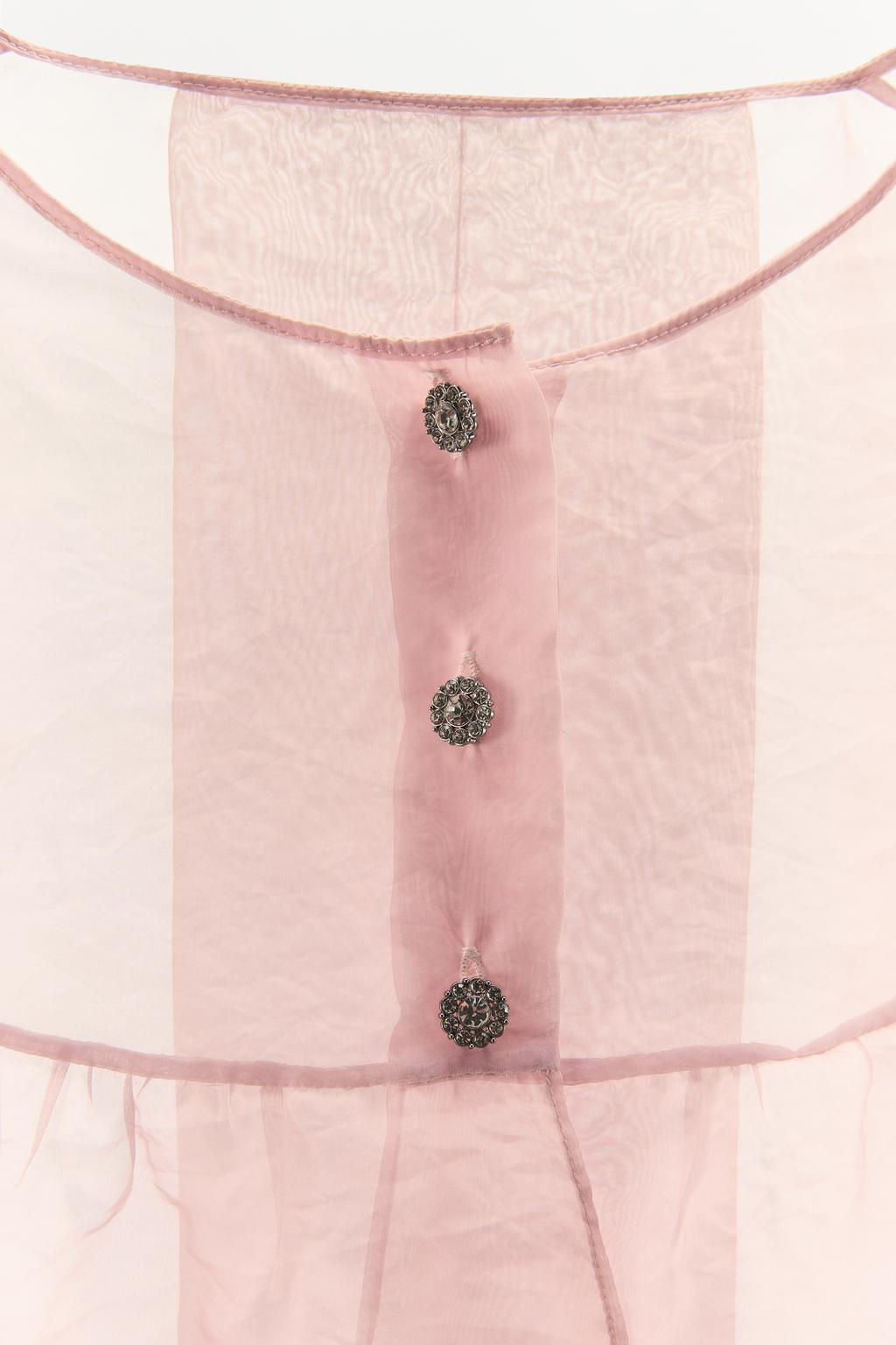 ORGANZA JACKET WITH RHINESTONE BUTTONS - Zara фото 13