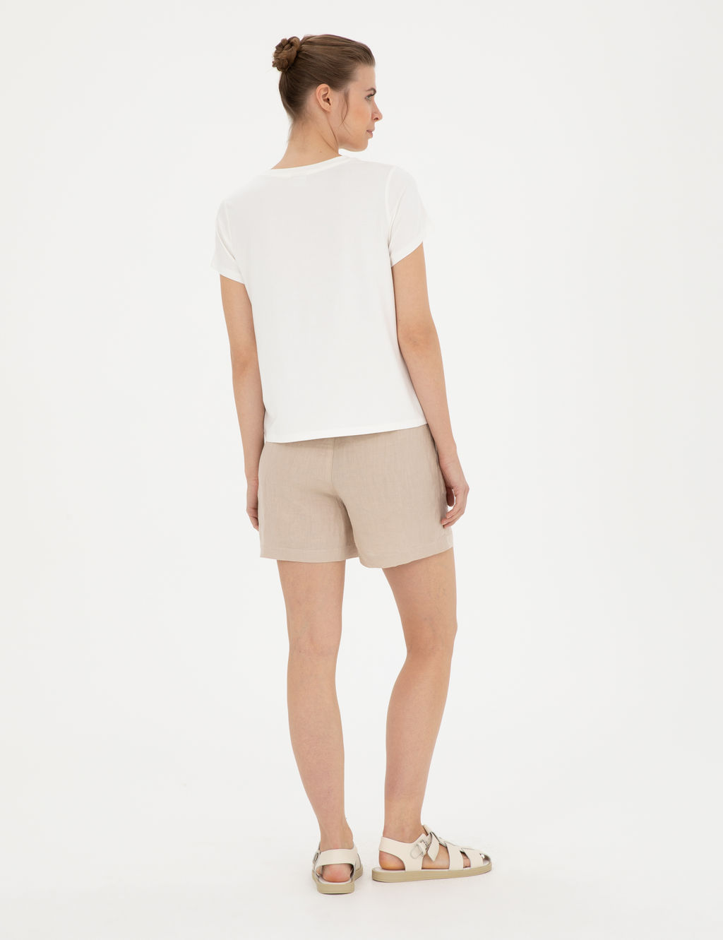 Kum Keten Comfort Fit Bermuda _ort