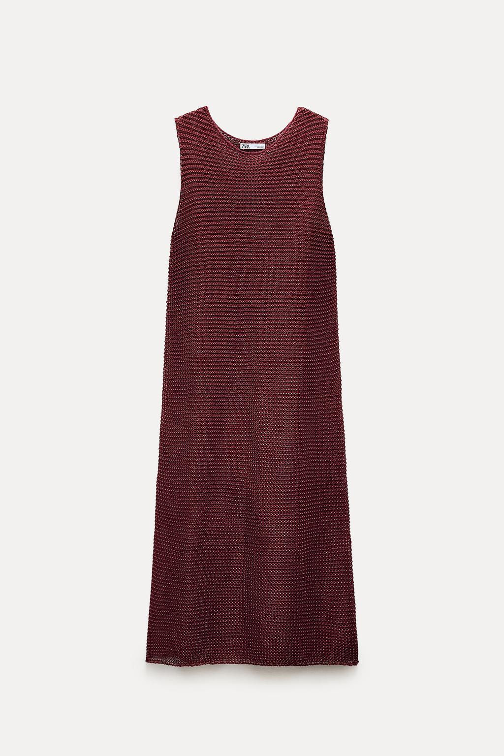 TEXTURED KNIT DRESS - Zara фото 6