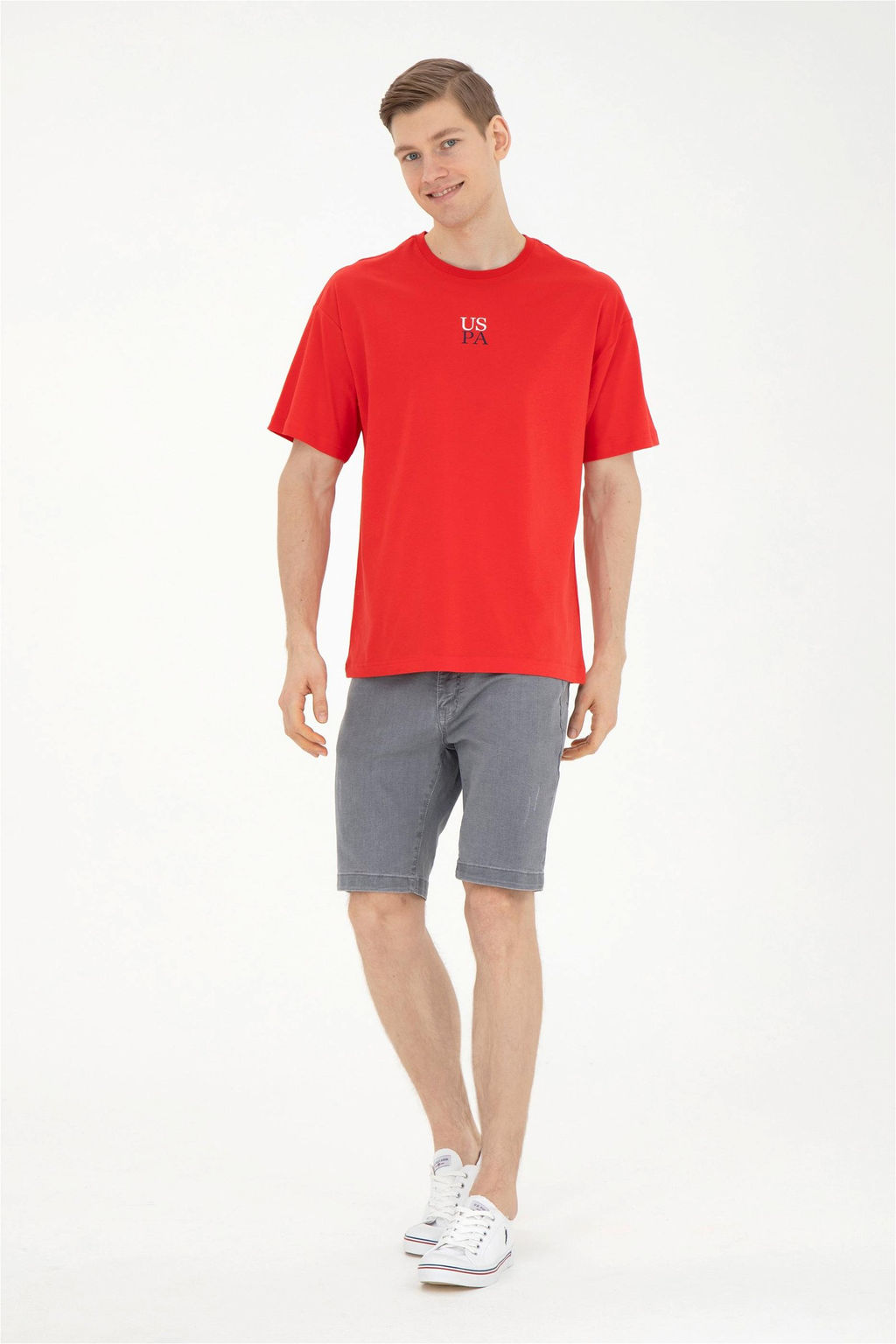 Мужская красная футболка - U.s. polo assn фото 4