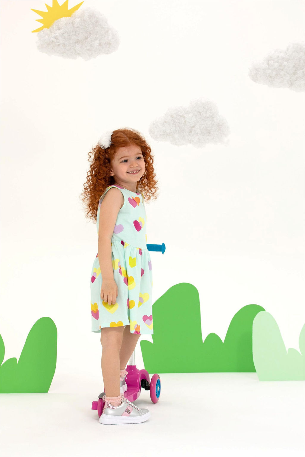 Трикотажное платье без рукавов цвета воды для девочек Неожиданная скидка в корзине - U.s. polo assn фото 4