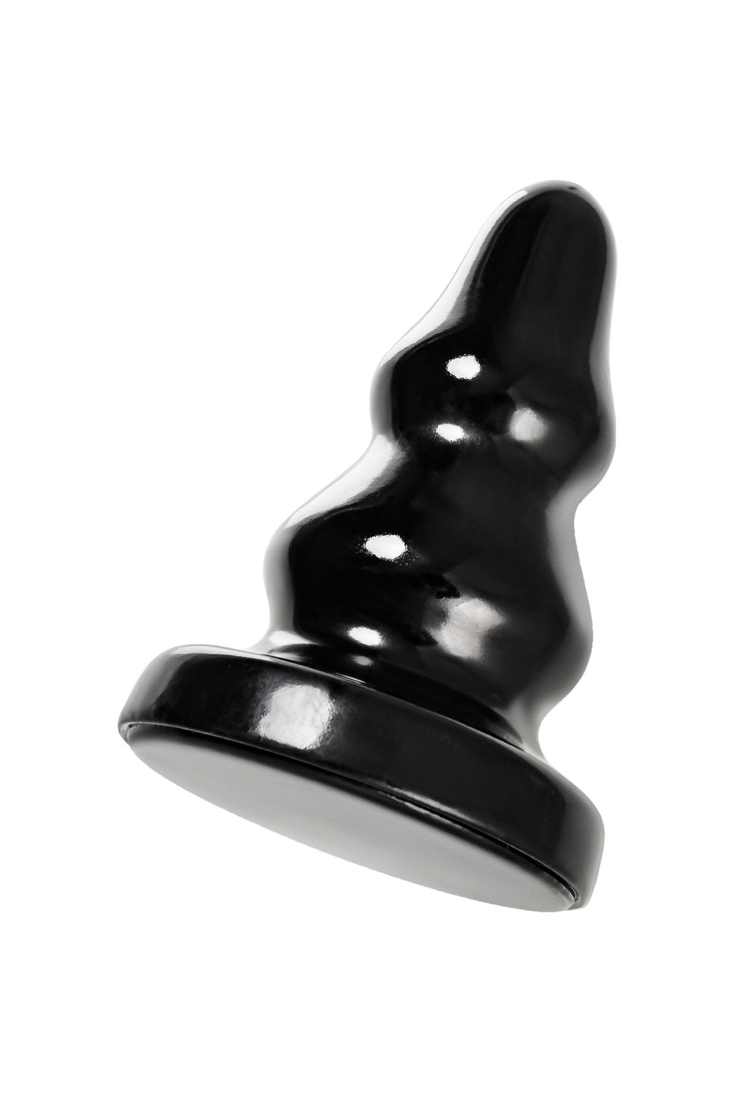 Анальная втулка TOYFA POPO Pleasure Monoceros, PVC, черная, 15 см, 7 см  фото 4