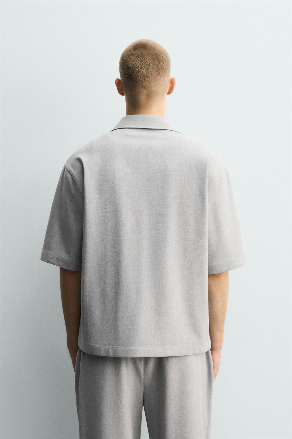 SOBRECAMISA RELAXED FIT BOLSILLO / Gris - Zara фото 3