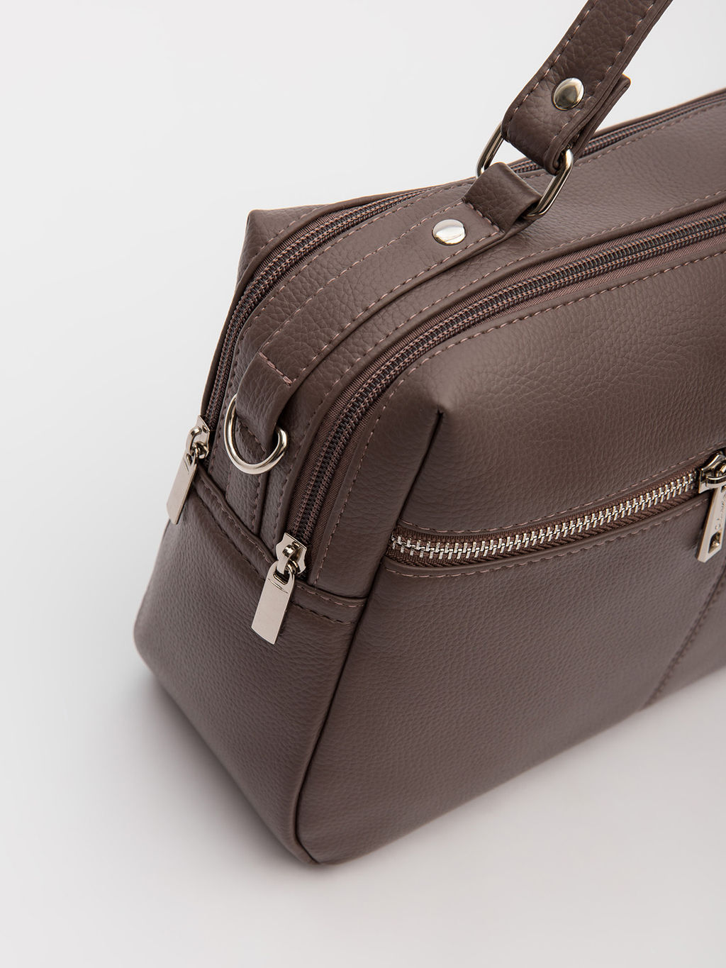 Серо-коричневый саквояж S.Lavia  фото 6