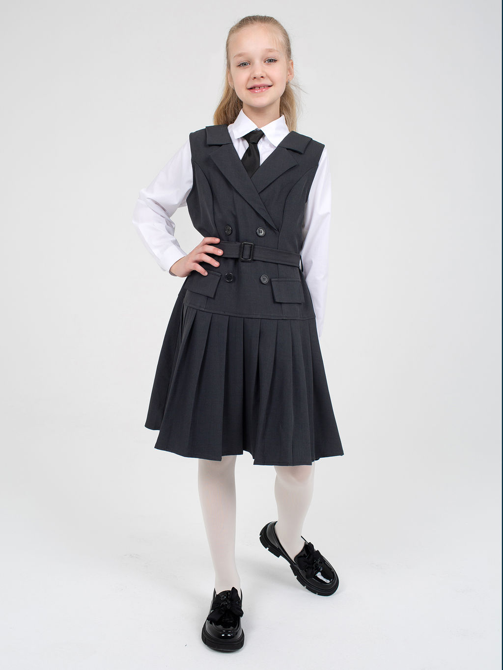 Сарафан для девочек - Синий мир фото 10