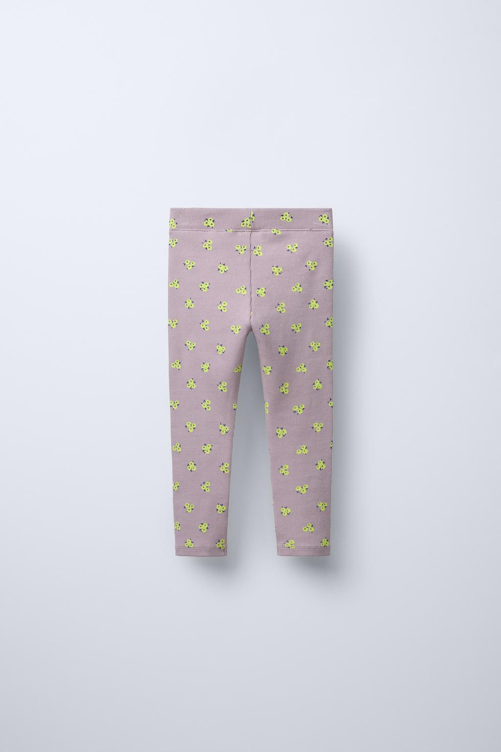 RIBBED PRINTED LEGGINGS - Zara фото 9