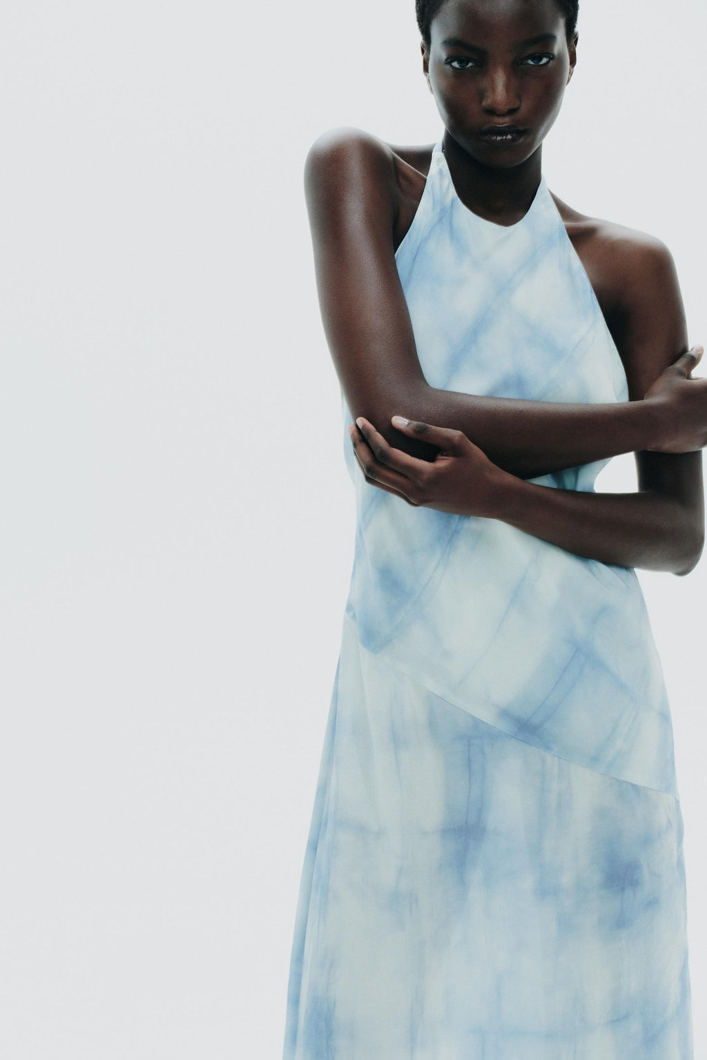 HALTER TIE-DYE DRESS - Zara фото 14