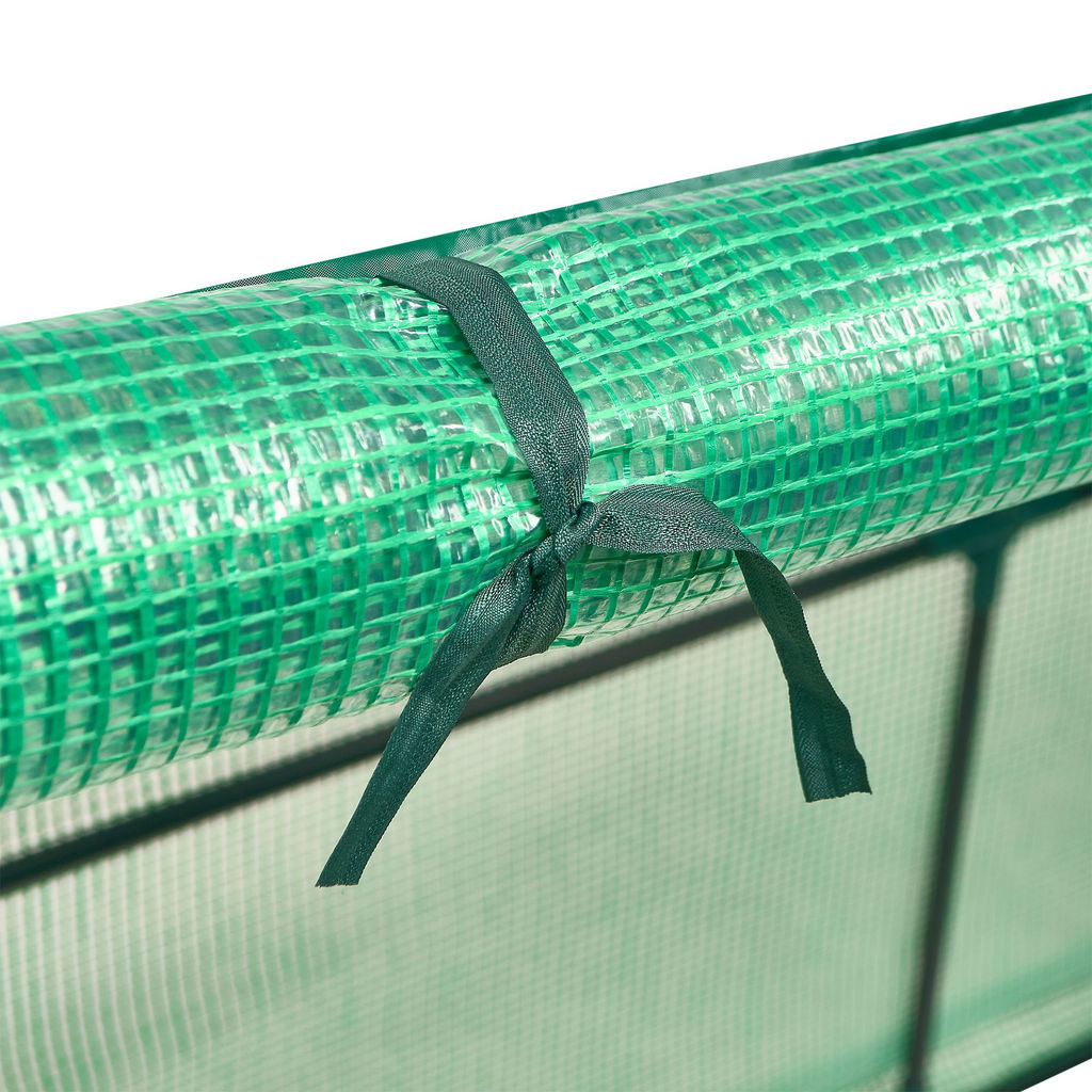 UGH-S32 L270 GREEN/GREEN Парник уличный, 270x90x90см. Металлическая труба в ПВХ, цвет зеленый. Тент из армированного полиэтилена 135г/м2, цвет сетки зеленый. TM ФитоЛето