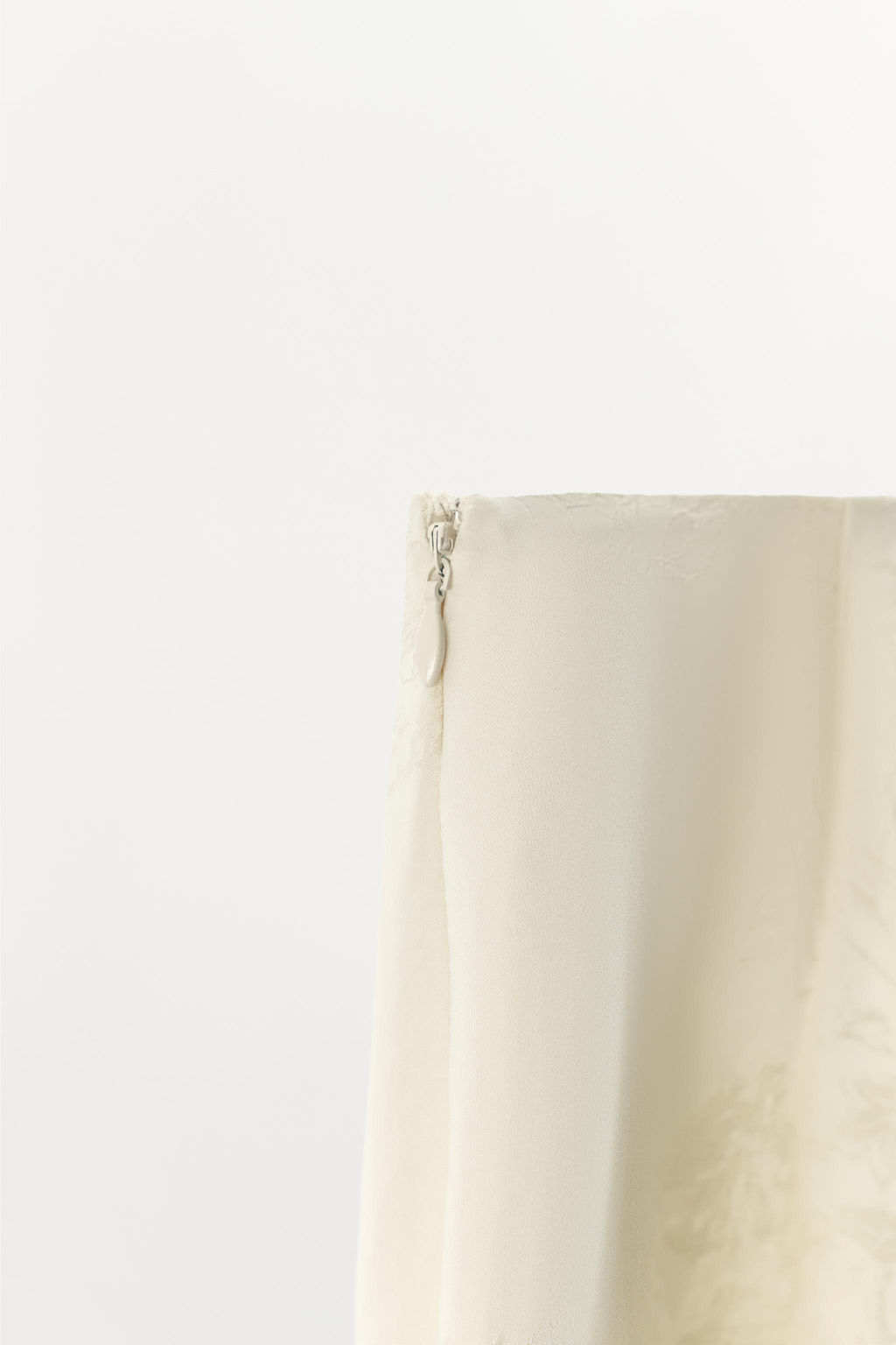 FALDA MIDI JACQUARD ENCAJE / Crudo - Zara фото 6