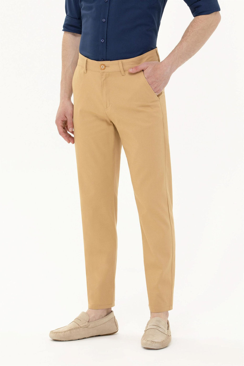 Erkek Camel Kanvas / Chino Pantolon Sepette S_rpriz _ndirim - U.s. polo assn фото 2