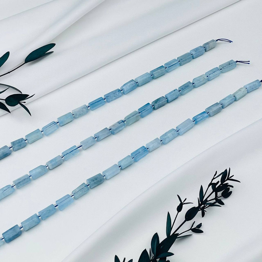 Бусины для украшений из Аквамарина 40 см