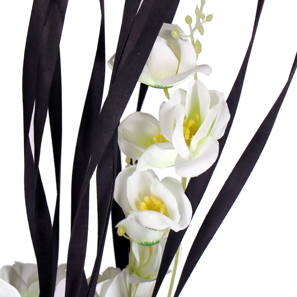 Сухоцвет набор 5 штук 160 см черно-белый / GA100 /уп 30/ - ГалеонТрейд фото 4