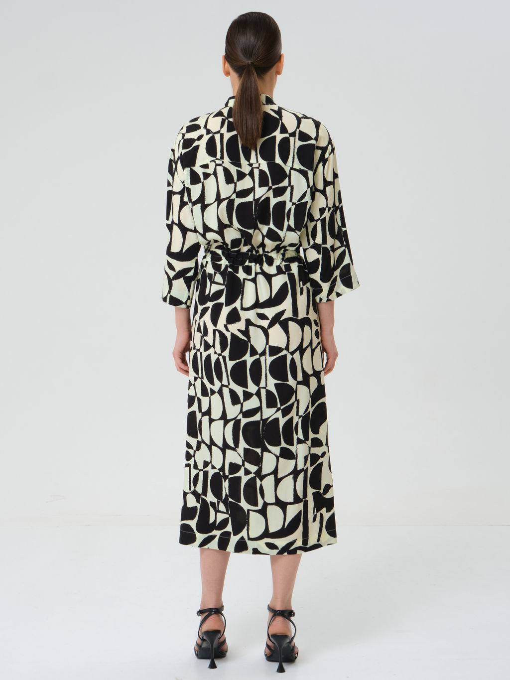 Платье из вискозы с принтом