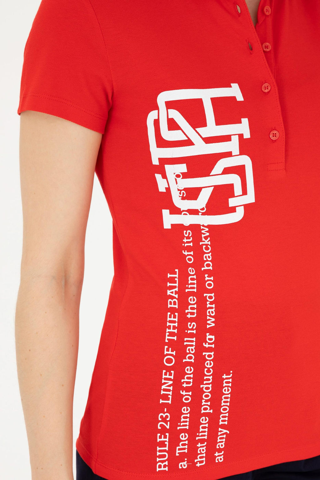 Женская красная футболка - U.s. polo assn фото 14