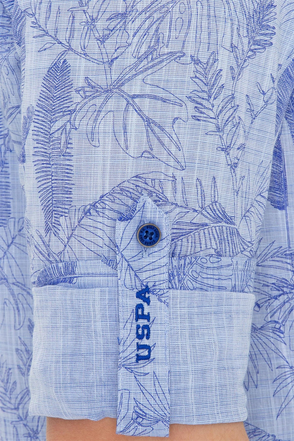 U. S. Polo Assn Мужская синяя рубашка с длинным рукавом - U.s. polo assn фото 14