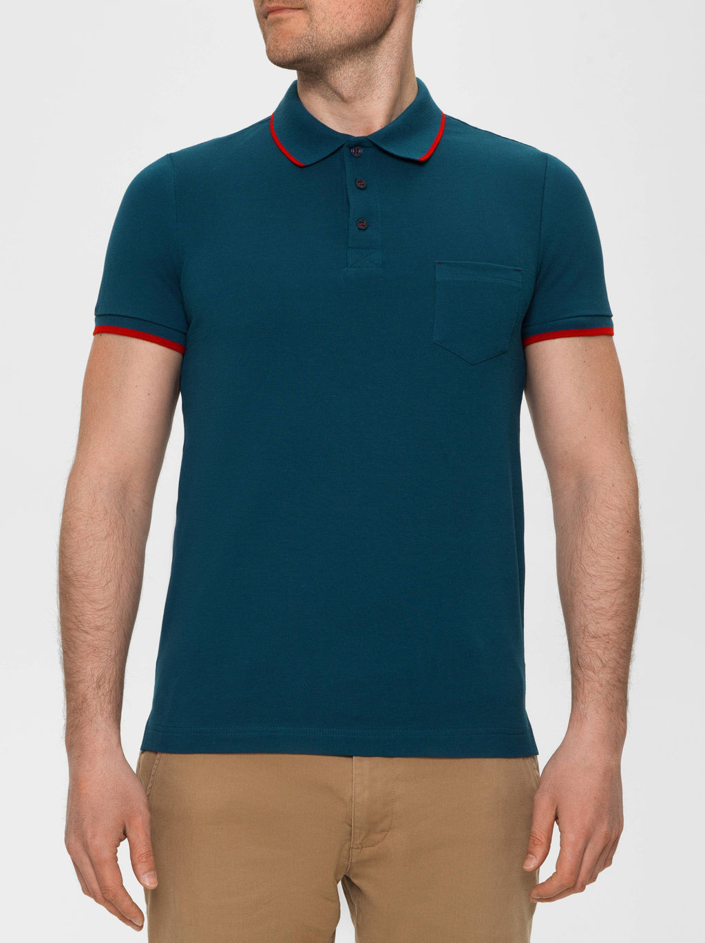 DIWARI Футболка-поло с контрастной отделкой MD 944 legion blue