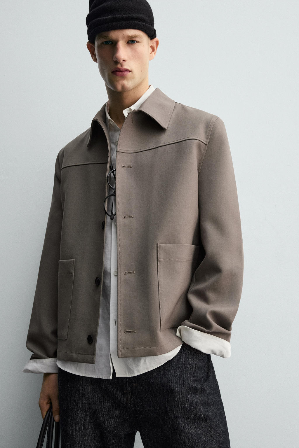 RELAXED FIT OVERSHIRT WITH POCKETS - Zara фото 6