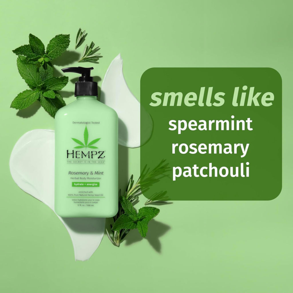 Молочко для тела увлажняющее HEMPZ Spearmint & Rosemary