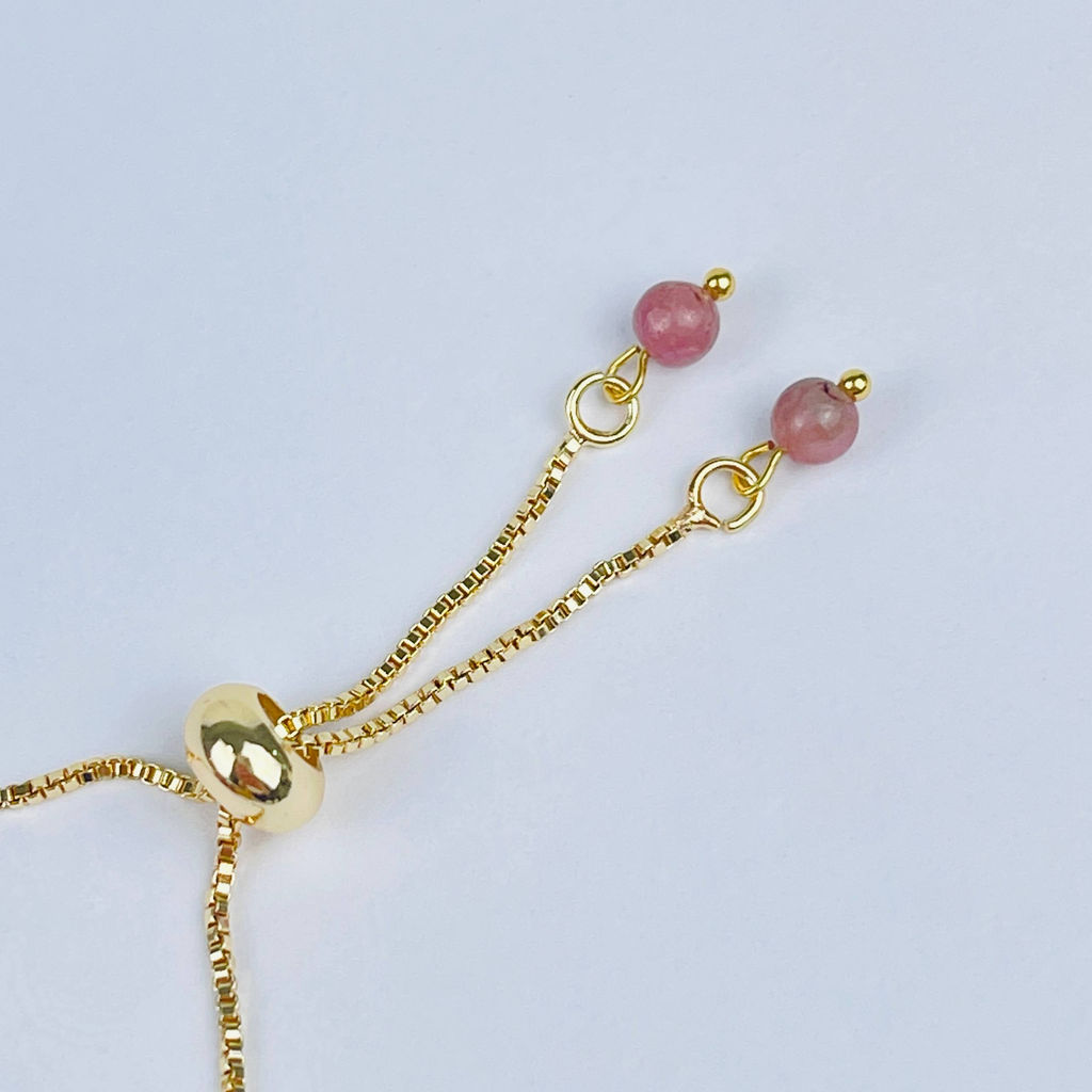 Браслет регулируемый из розового Турмалина - Радуга самоцветов фото 3