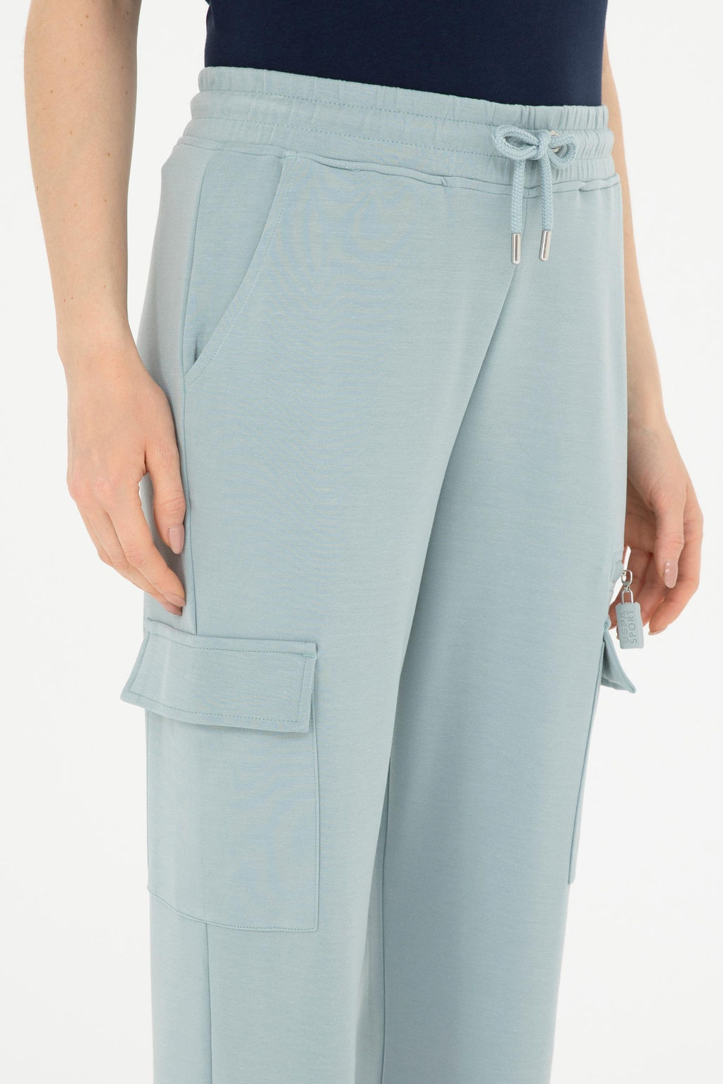 Женские спортивные штаны цвета морской волны Неожиданная скидка в корзине - U.s. polo assn фото 11