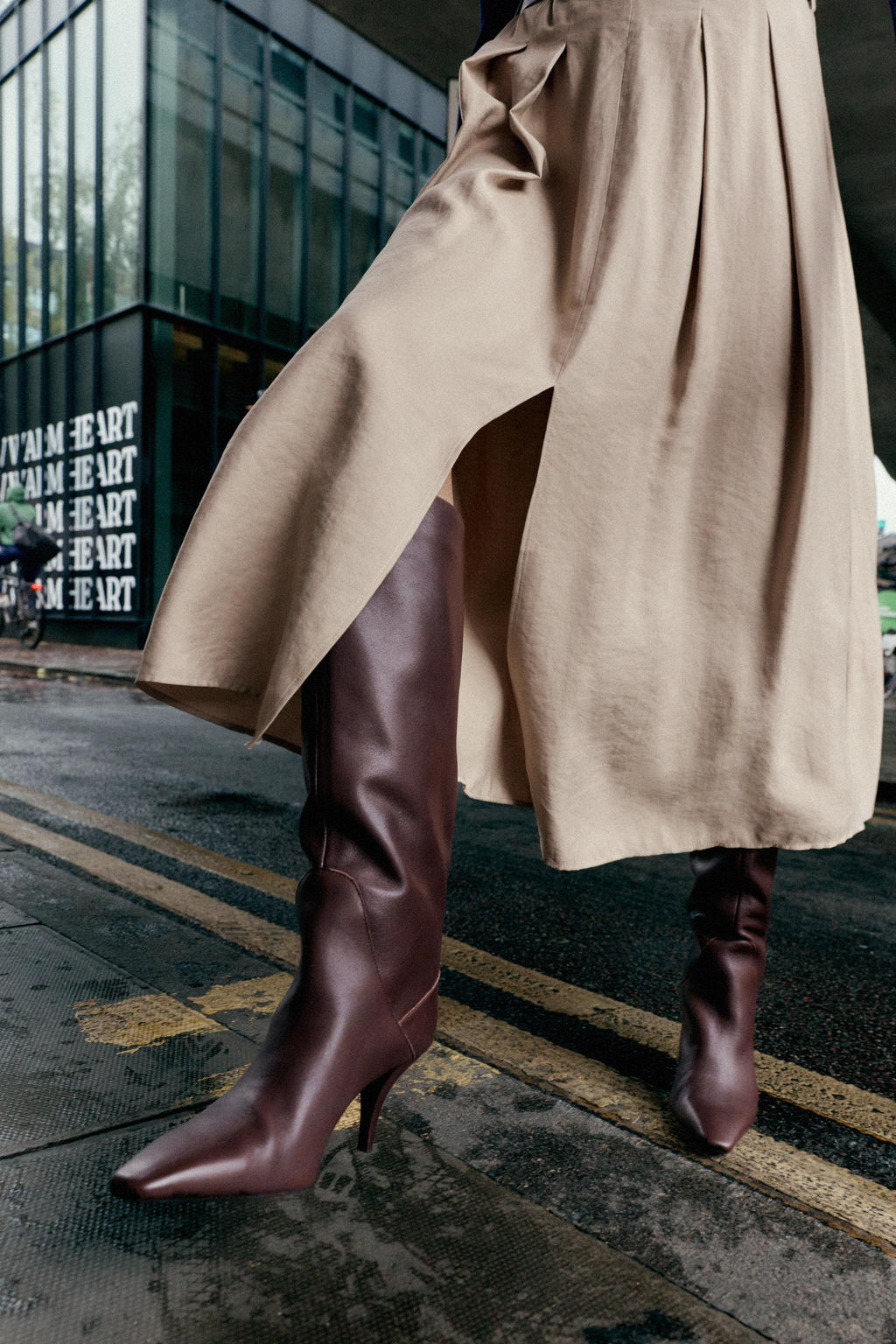 LEATHER HEELED BOOTS - Zara фото 2