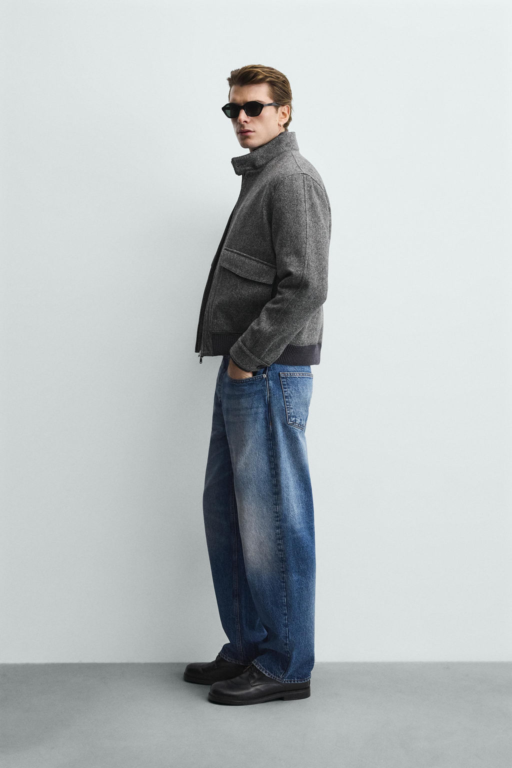 CONTRAST TEXTURED JACKET - Zara фото 4