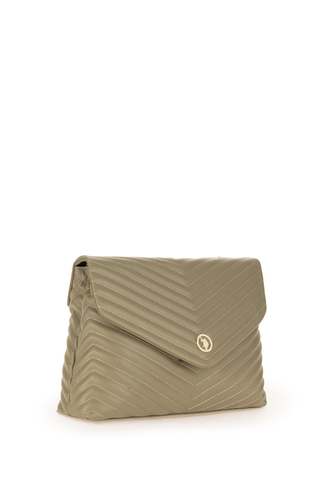 Женская сумка через плечо цвета хаки с цепочкой на ремне Неожиданная скидка в корзине - U.s. polo assn фото 4