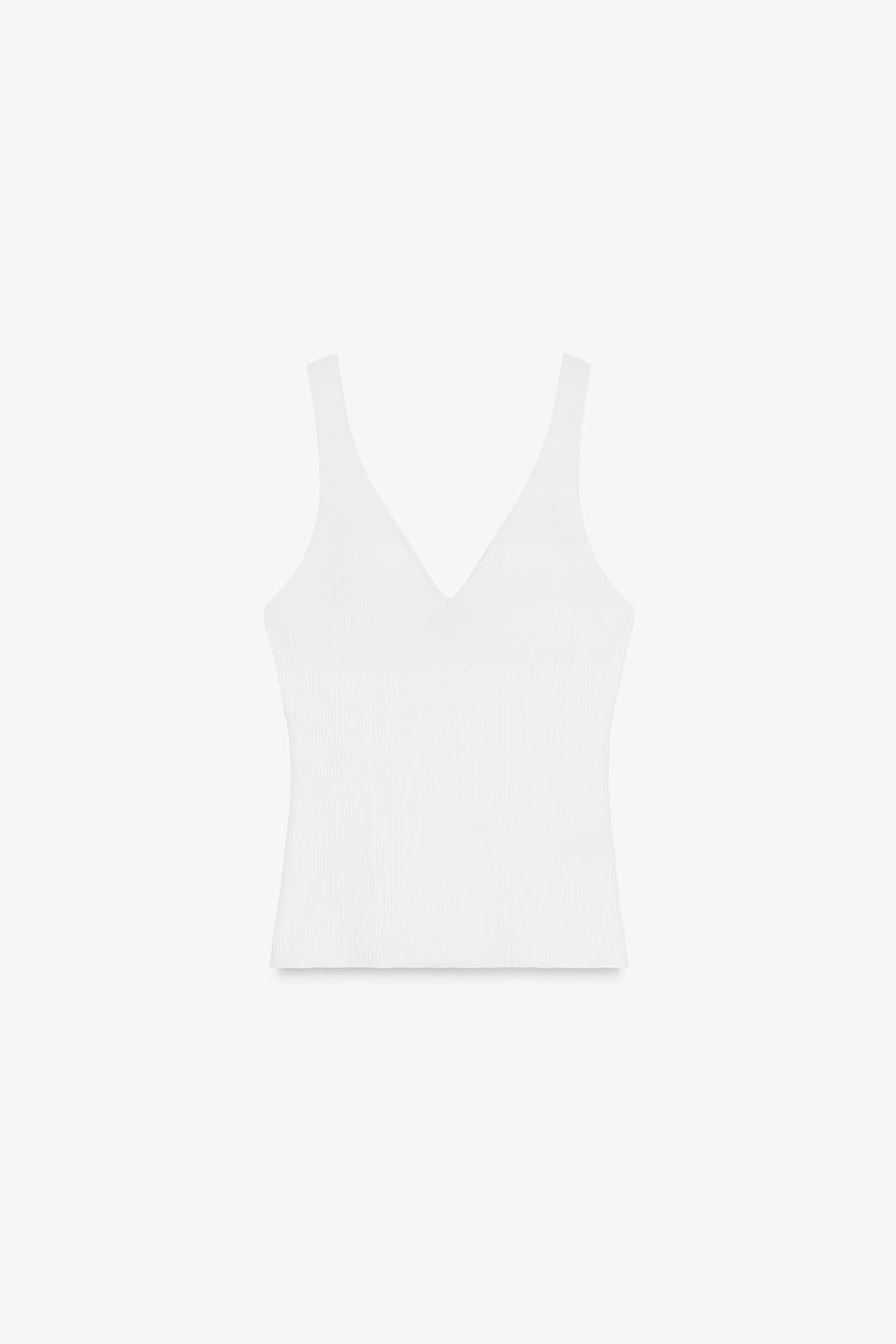 RIB KNIT TOP - Zara фото 12
