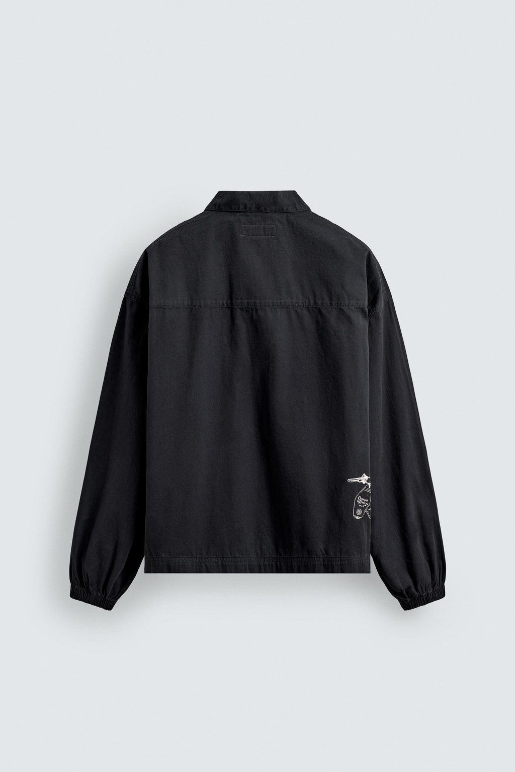 EMBROIDERED ZIP-UP POLO SHIRT - Zara фото 18