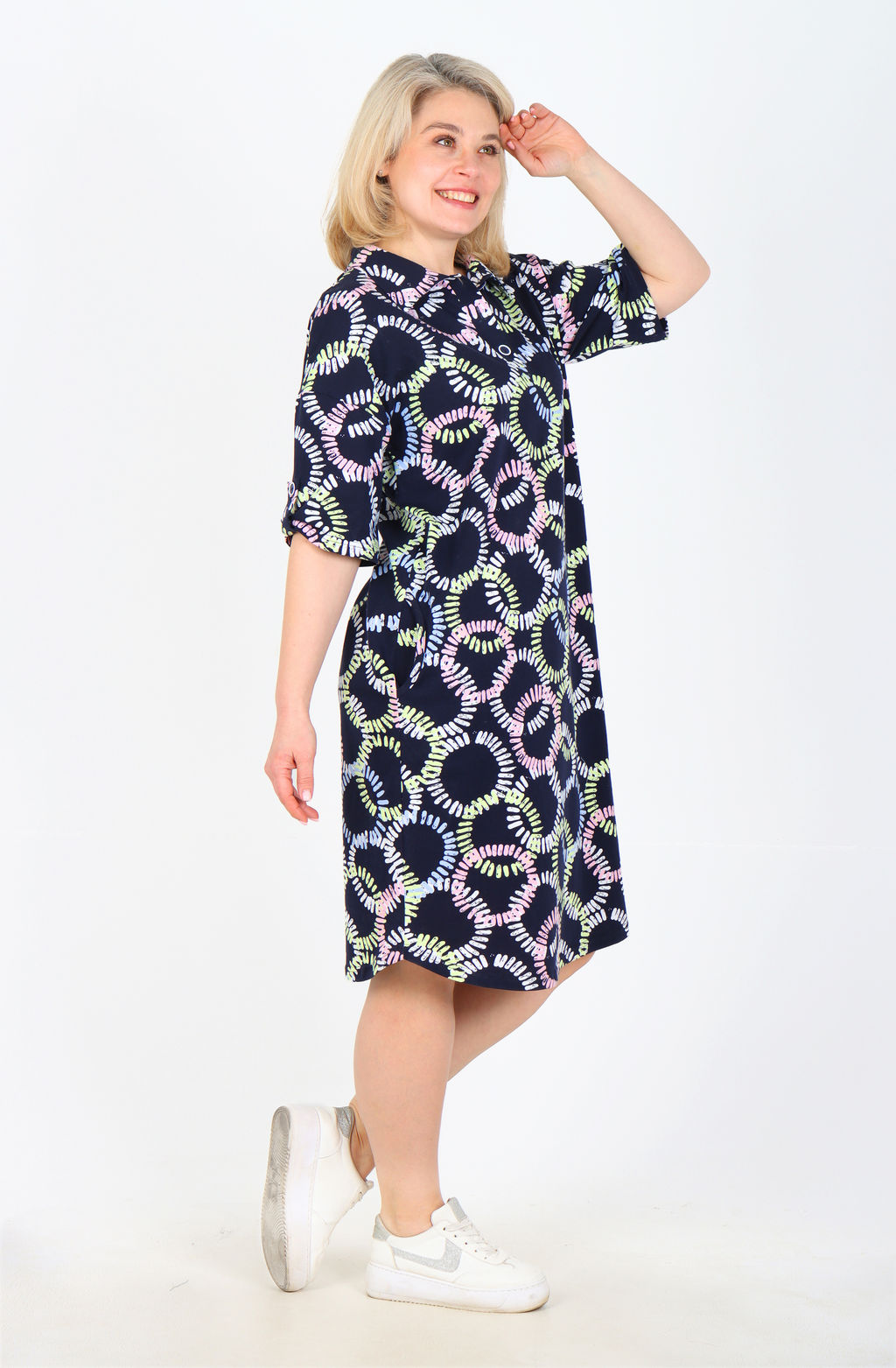 Платье София Х-452 (46-62) кулирка - Лотос фото 12