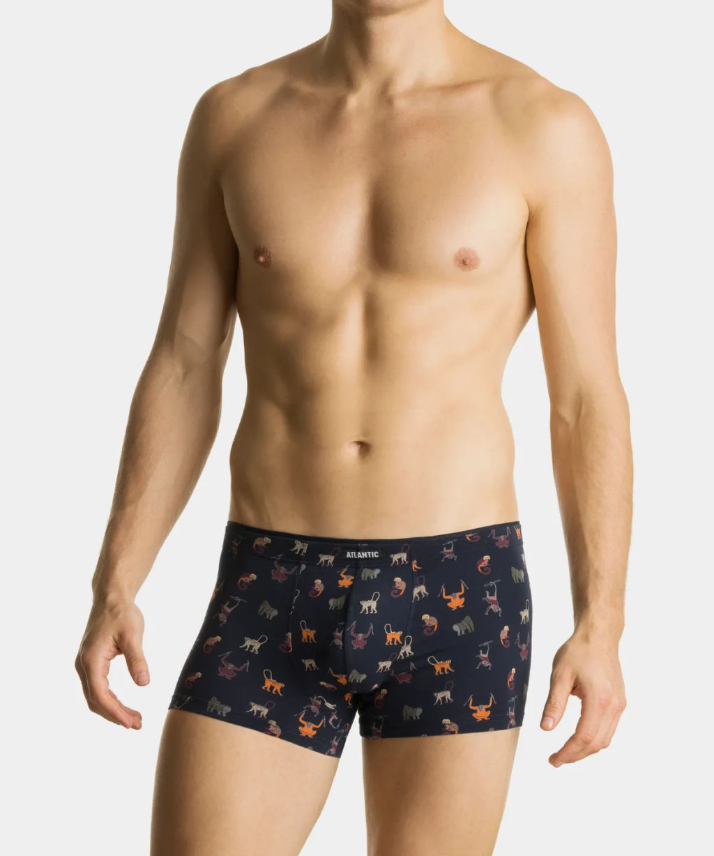 ATLANTIC 2MH-064 Трусы шорты Monkey - набор 2 шт. серый + темно-синий  фото 2