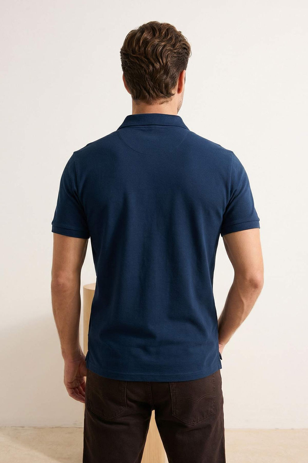 Lacivert-Haki Regular Fit 2li Paket Polo Yaka T-shirt TMNSS26PO00025 - Trendyolmilla фото 24