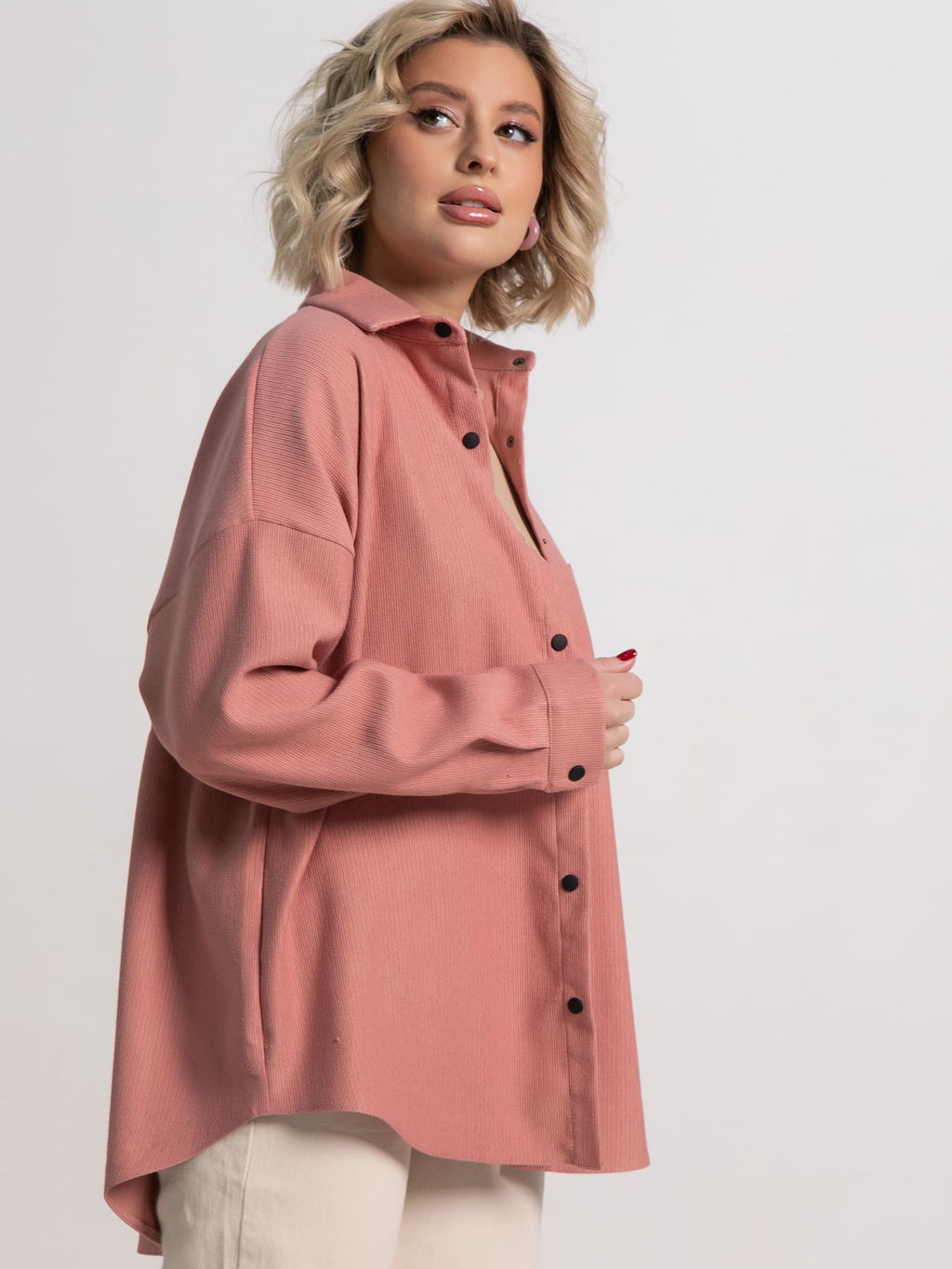 Рубашка Загадочная девушка (пыльная роза) Б15170-4М