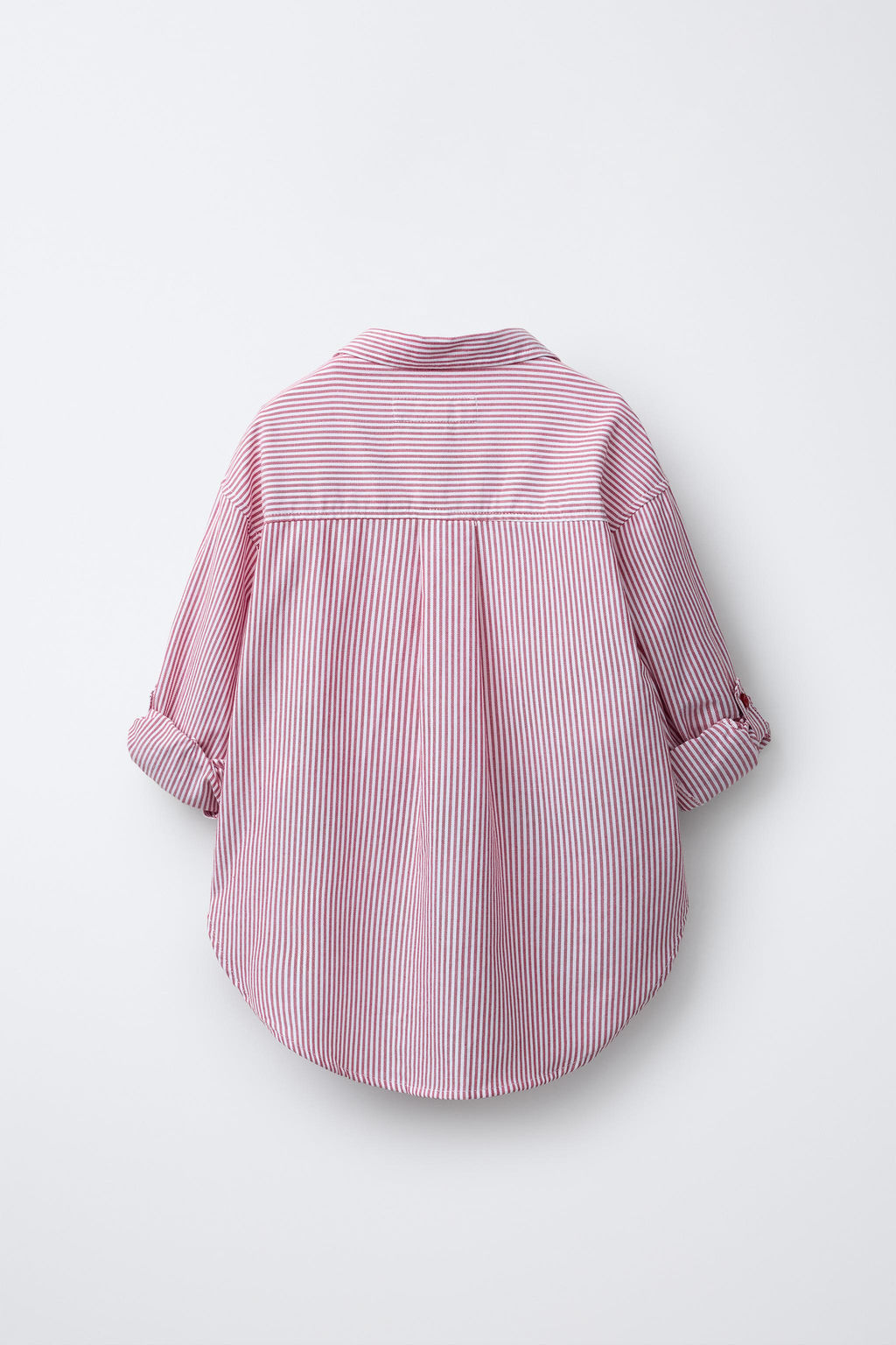 PACK CAMISA RAYAS CON CAMISETA RIB CUELLO CONTRASTE / Rojo