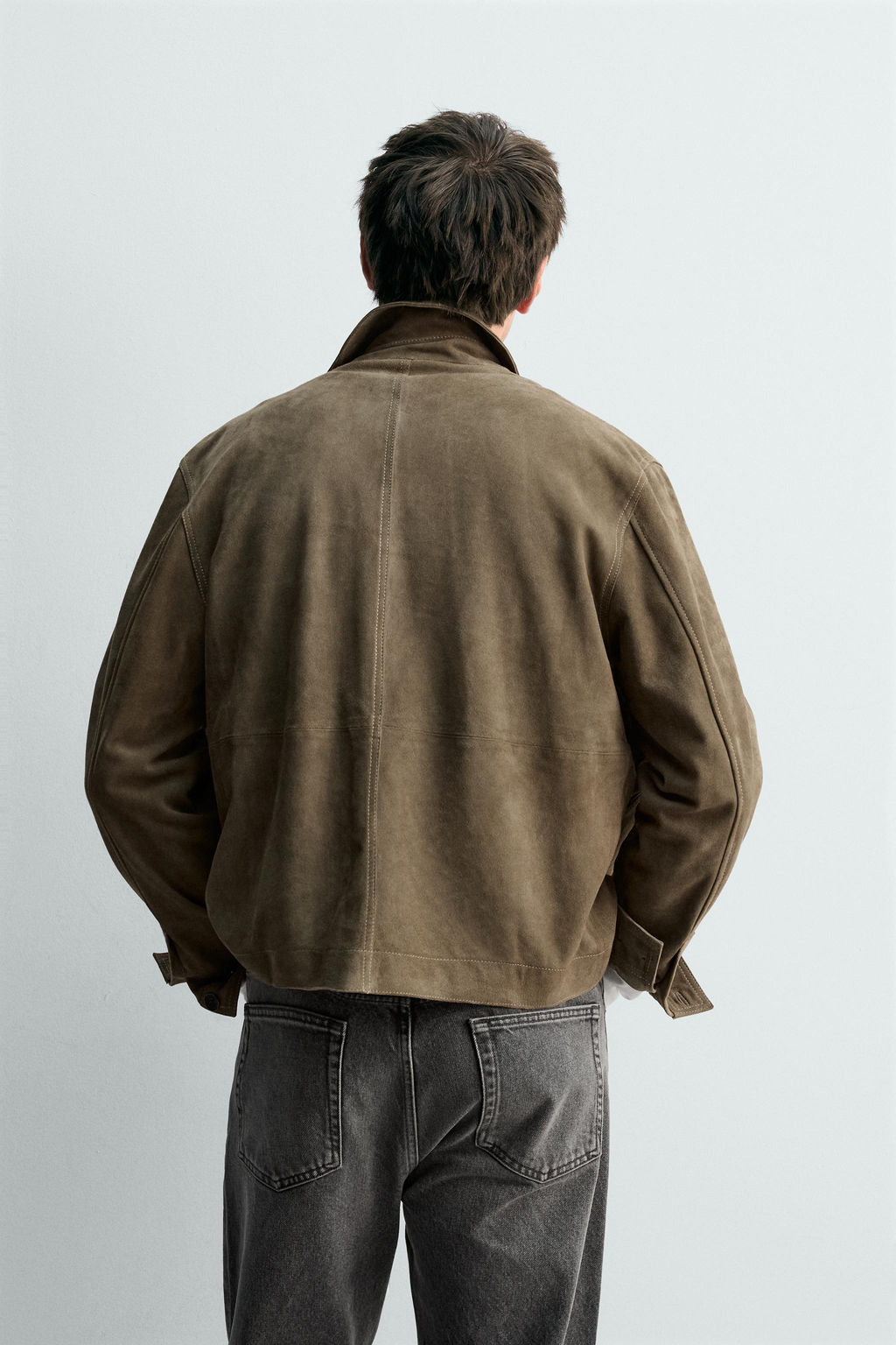 LIMITED EDITION LEATHER SUEDE JACKET WITH POCKETS - Zara фото 11