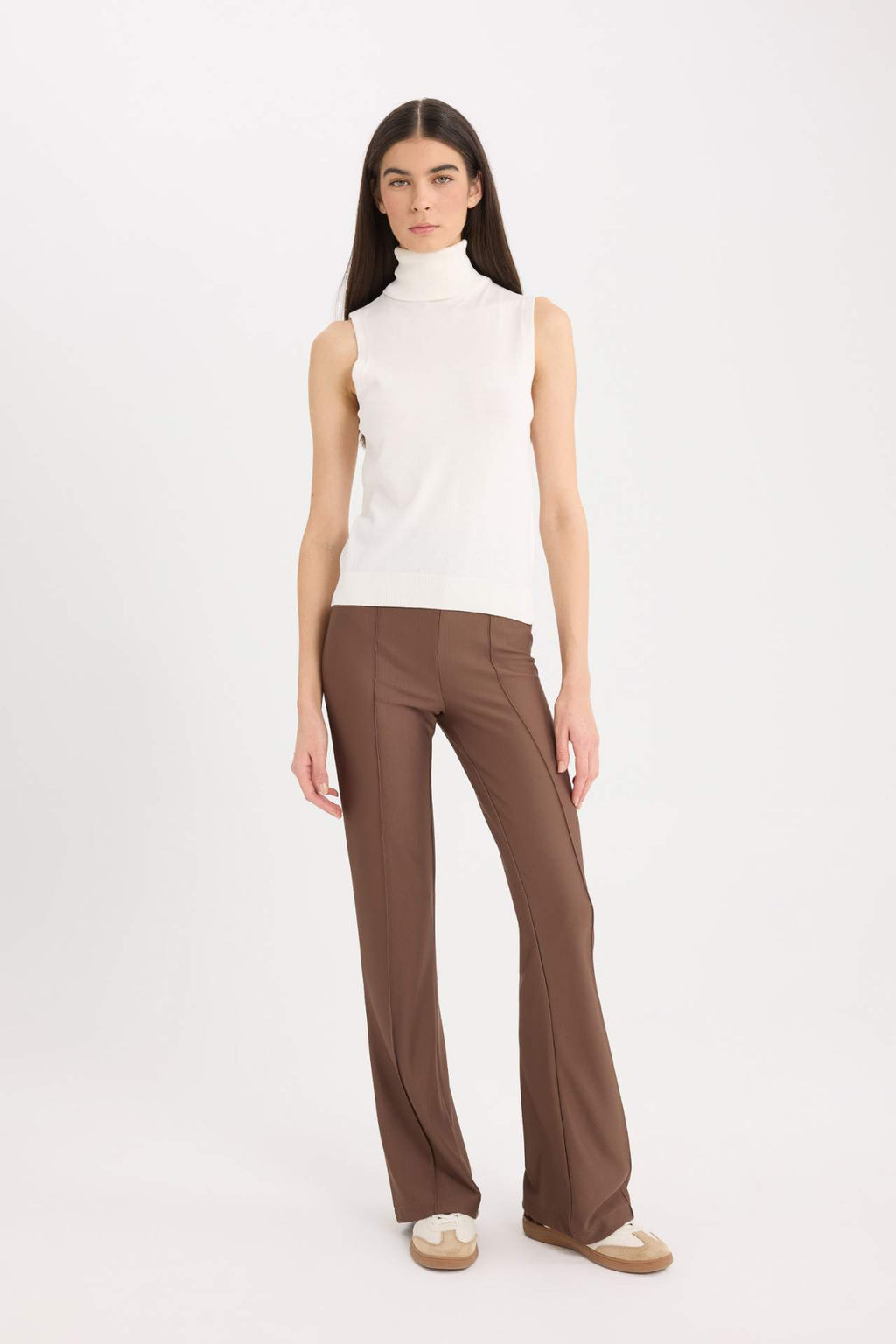 Ispanyol Paca Yuksek Bel Pantolon Tayt - Defacto фото 2