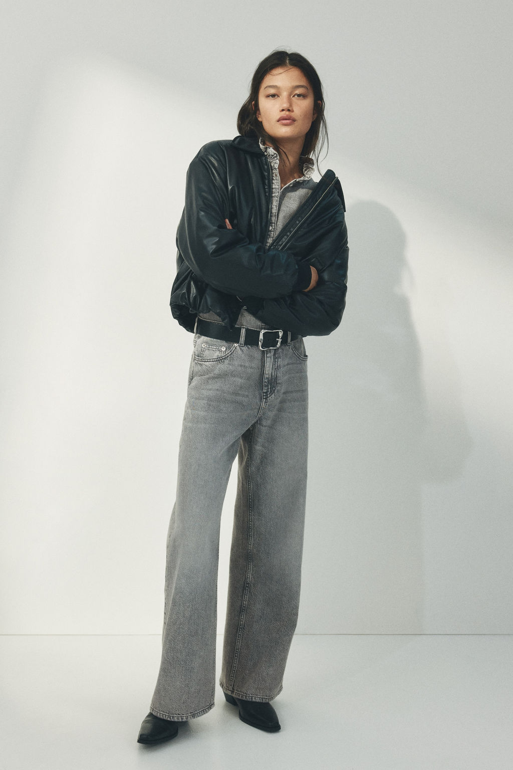Baggy Regular Waist Jeans - H&m фото 6