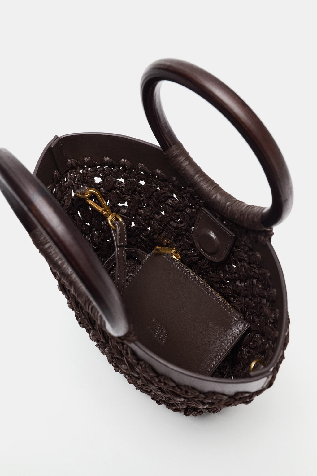 MINI CAPAZO RAFIA / Marr?n - Zara фото 6