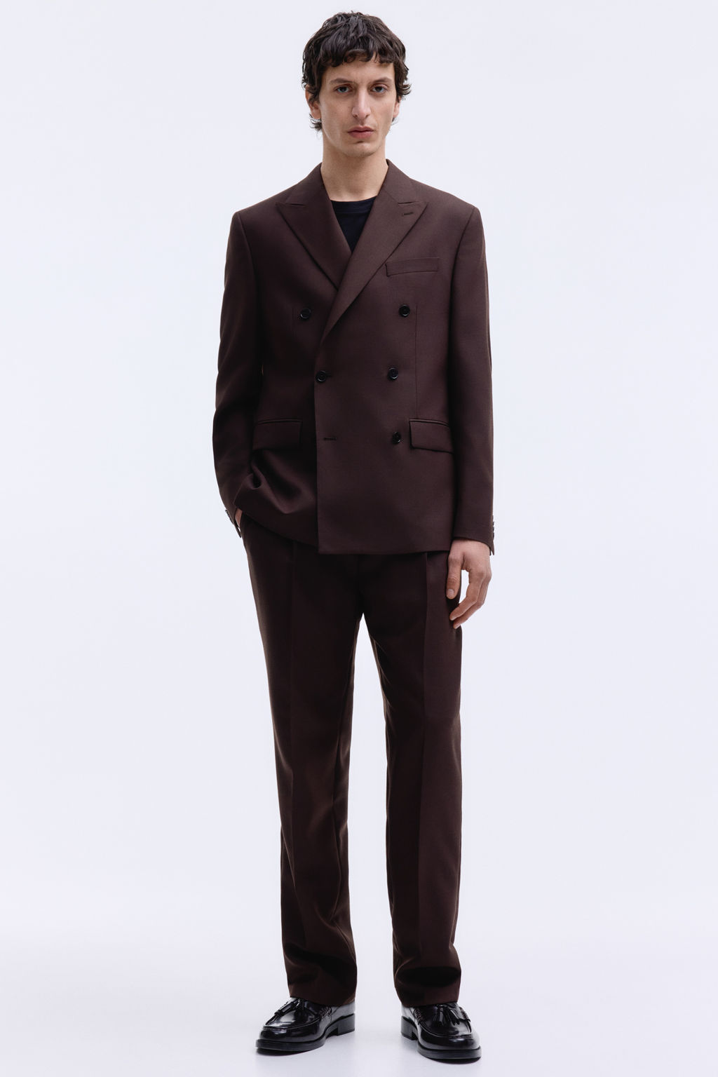 Regular Fit Wool-blend double-breasted jacket - H&m фото 9