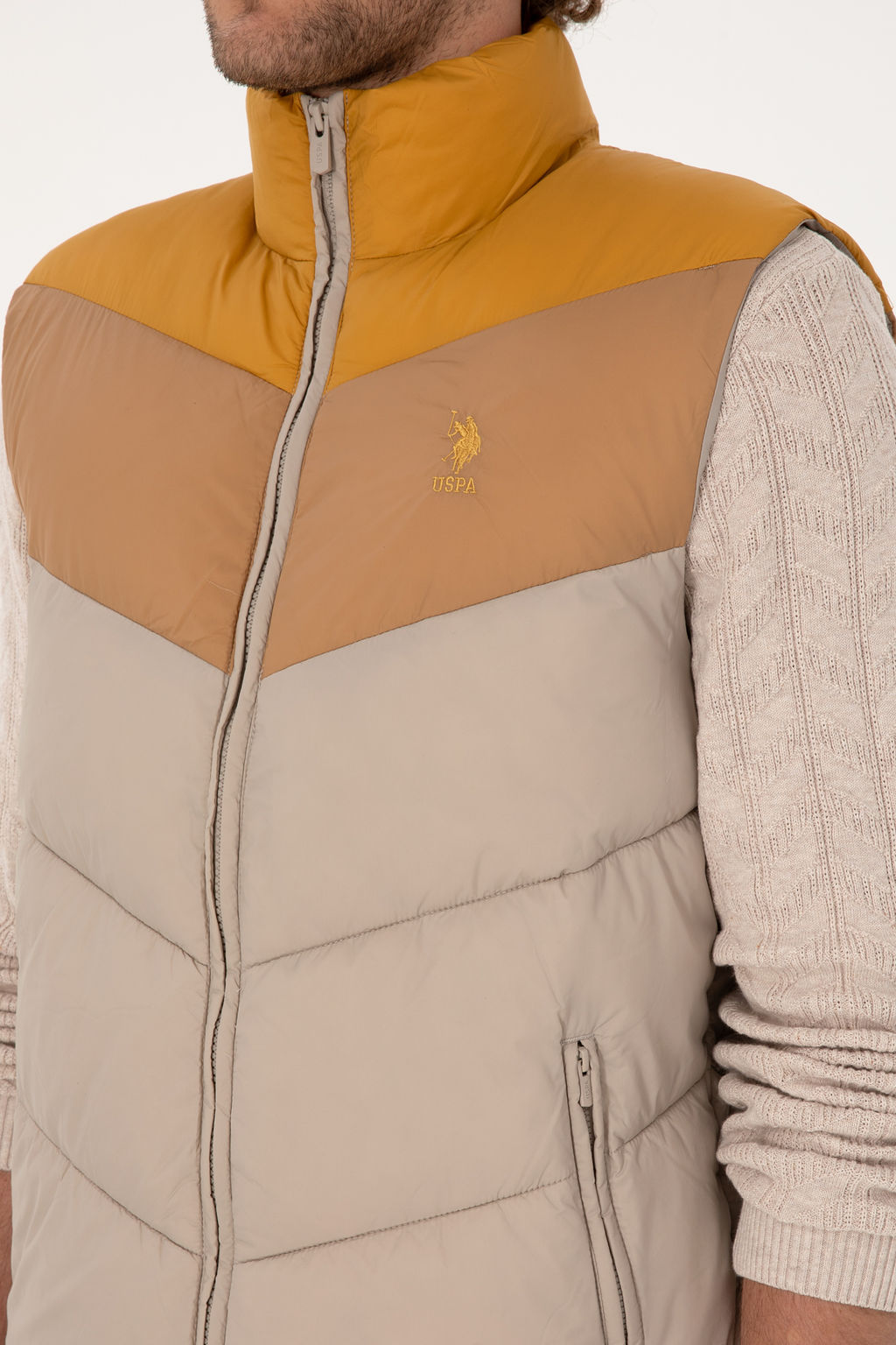 Erkek Camel Yelek - U.s. polo assn фото 7