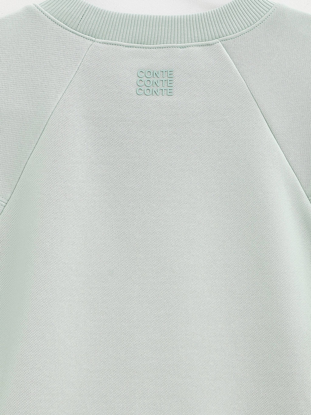 CONTE Футболка из футера со спущенной линией плеч и акцентными швами LD 2587 pastel green