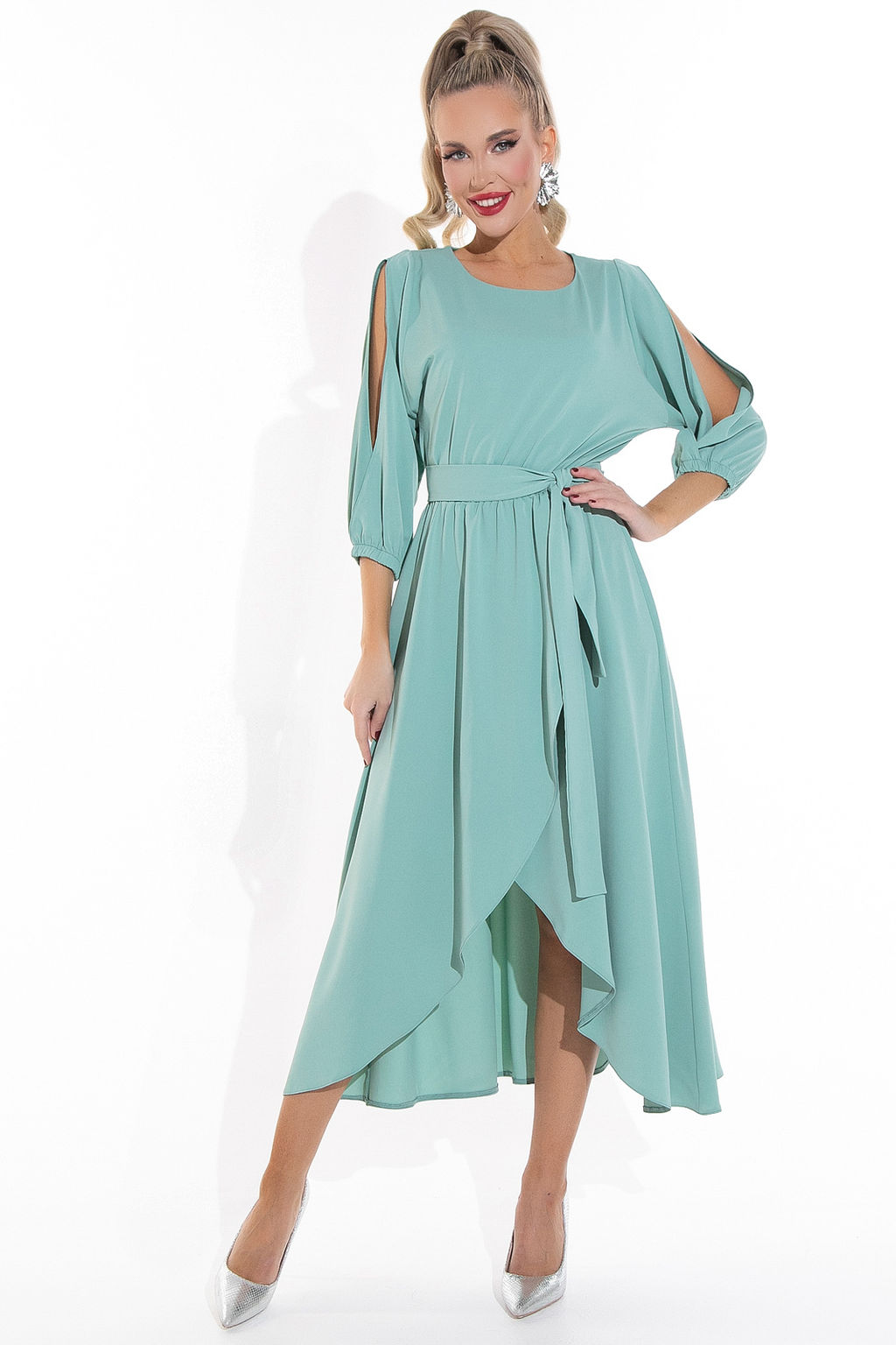 Платье Танго (мята) - Эльза фото 8