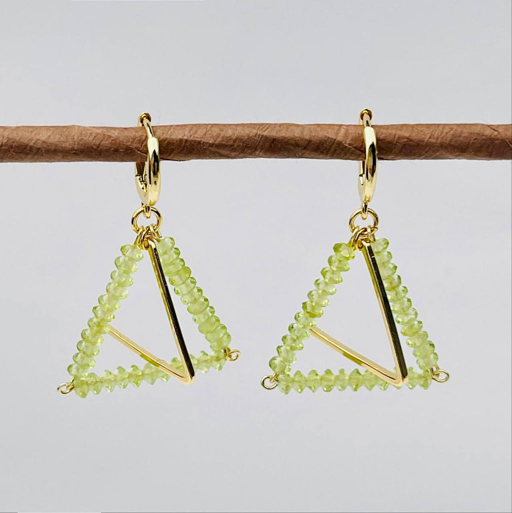 Серьги из Хризолита